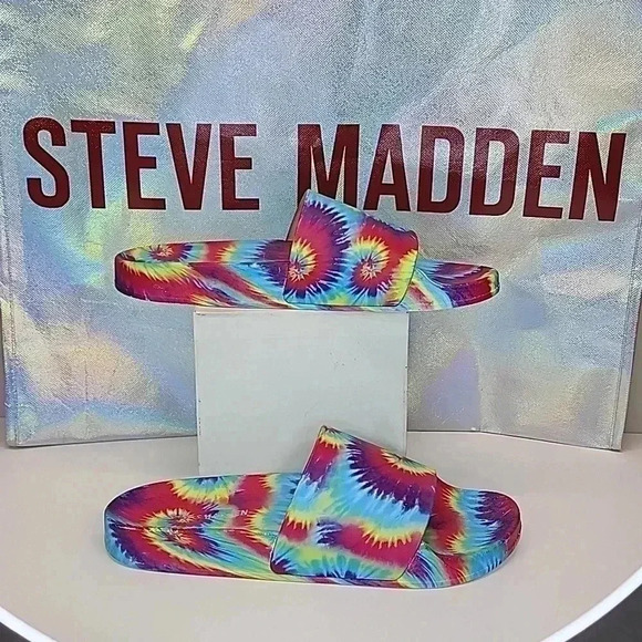 Steve madden sofi multi colored tie dye slip on small medium - Picture 4 of 6